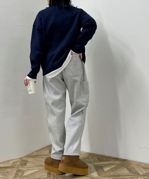 「GEVACO」 イージーパンツ 38 ミント レディース_画像3
