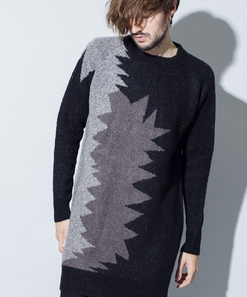 NO ID.（ノーアイディー） セーター ニット 「NO ID.」Slub Knit Long 