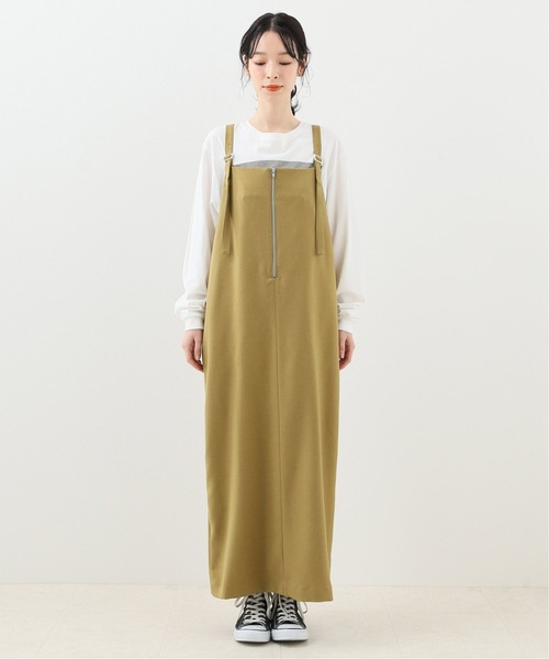 Simplicite ワンピース ジャンパースカート ファスナー付き