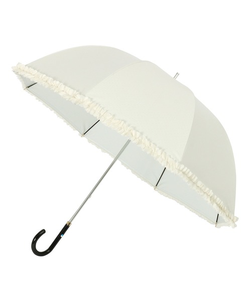 LANVIN en Bleu 傘 晴雨兼用日傘 ドビーフリル レディース