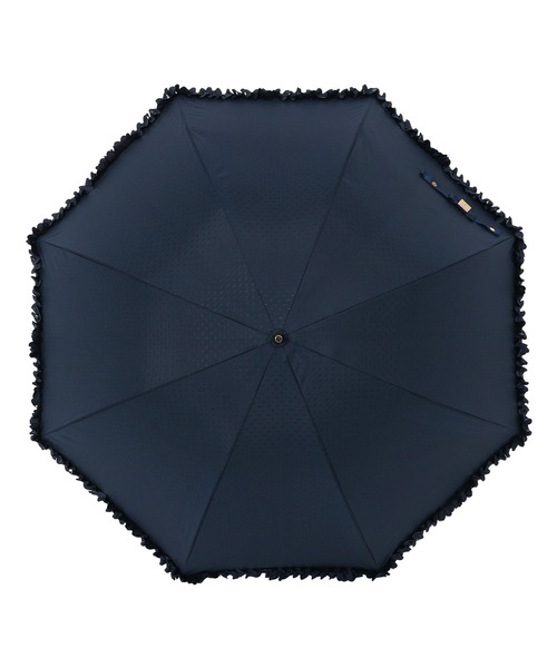 LANVIN en Bleu 傘 晴雨兼用日傘 ドビーフリル レディース