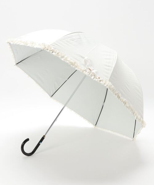 LANVIN en Bleu 傘 晴雨兼用日傘 ドビーフリル レディース