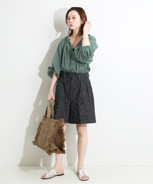 IENA LA BOUCLE（イエナラブークル） シャツ ブラウス 綿ボイル