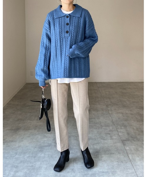 アルペロベロニットセーター新品 セール】 【VERY11月号掲載】ENSIS / クルーネックニット