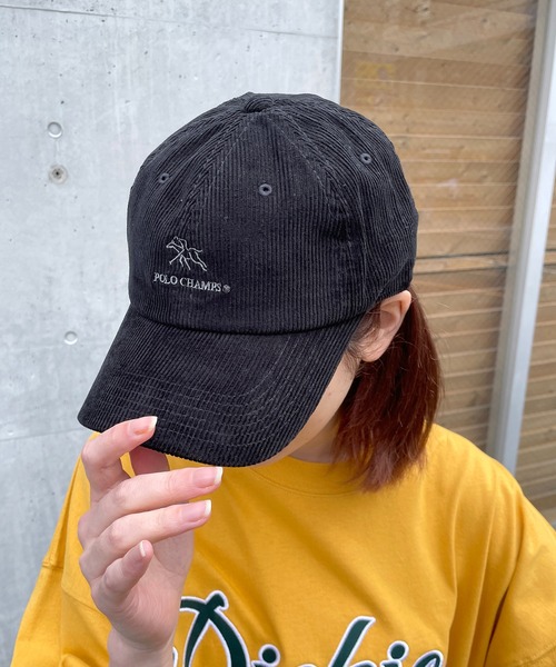 キャップ 帽子 「POLO CHAMPS」ポロチャンプスコーデュロイキャップ