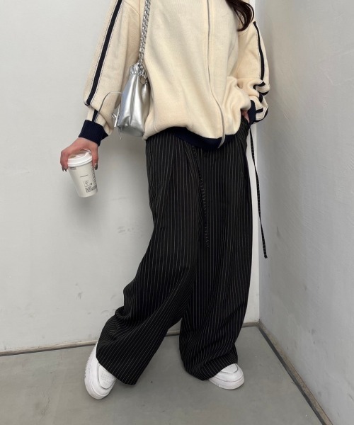 【美品】SINSS 24aw ワイドストレートスラックス　L Wide straight slacks / ワイドストレートスラックス