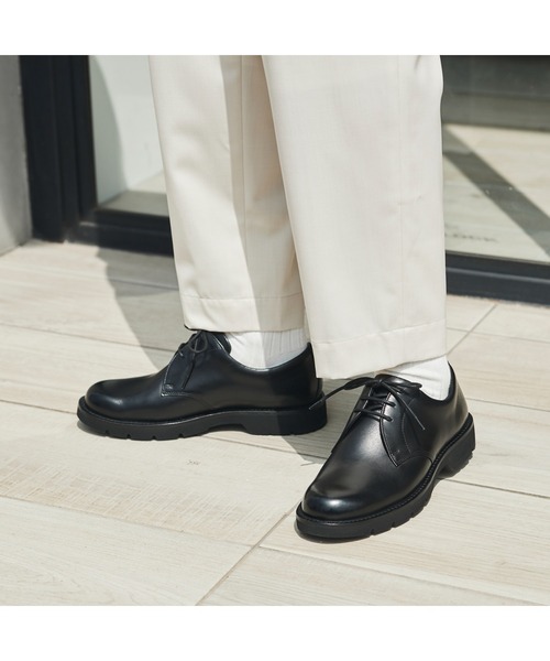 ユードット　革靴　FUDGE　ナチュラル texcy luxe ビジネスシューズ men's FUDGE 24年1月号掲載