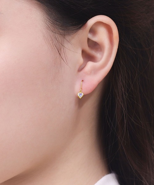 ESTELLE ピアス K10 イエローゴールド キュービックジルコニア