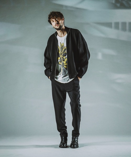 ノーアイディー　ma-1 NO ID. ma1 ma-1 ZIPニットMA-1BLZ メンズ : ZOZOTOWN Yahoo!店