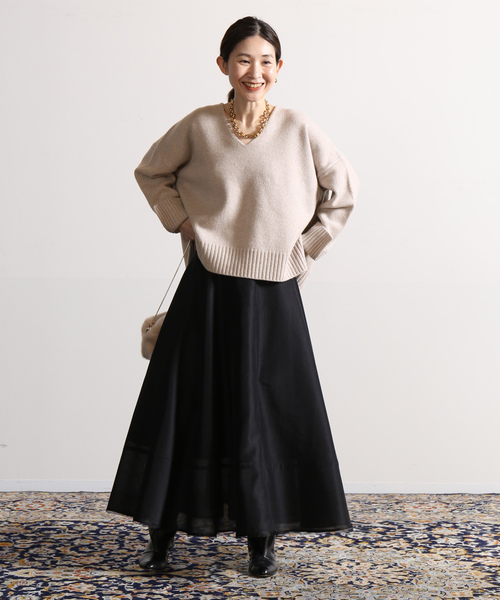 「VERMEIL par iena」 Vネックニット FREE ベージュ レディース VERMEIL par iena 「VERMEIL iena」 Vネックニット FREE