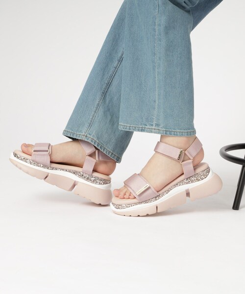 ESPERANZA サンダル グリッター厚底スポサン 24SS レディース