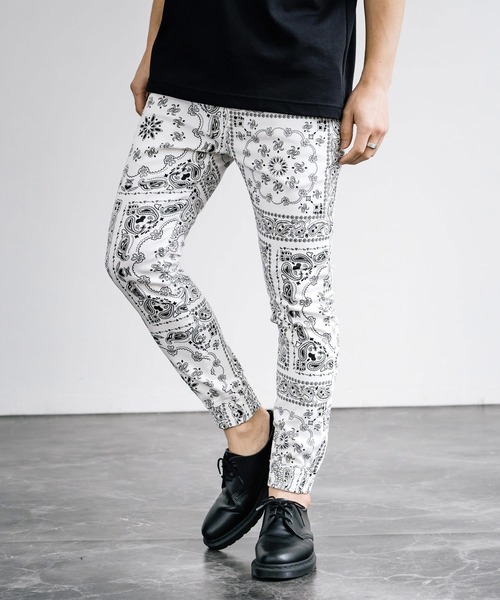 Rocky Monroe（ロッキーモンロー） パンツ 迷彩柄/ペイズリー柄