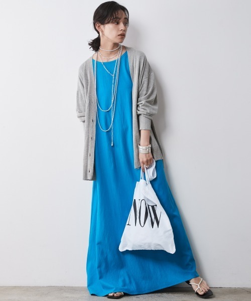 CHIC STYLE カーディガン 「大きいサイズ」綿レーヨンハイ