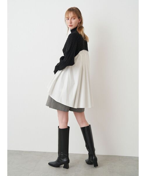 ELENDEEK（エレンディーク） ブーツ スクエアロングブーツ レディース