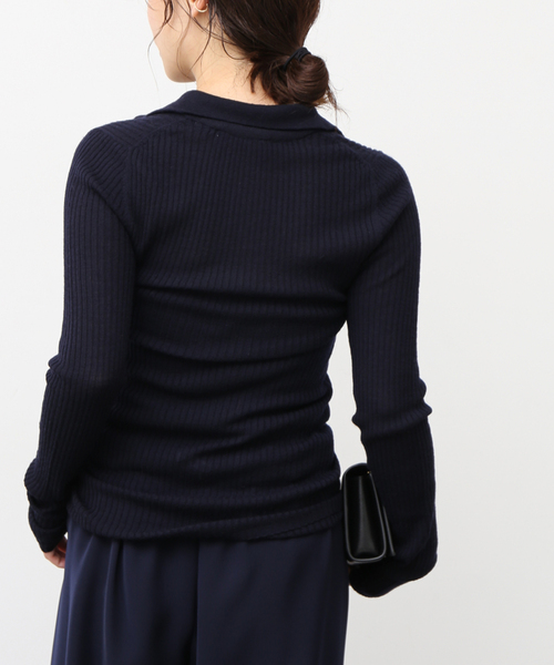 Deuxieme Classe ニット セーター *「Tibi/ティビ」RIBBED ZIPUP