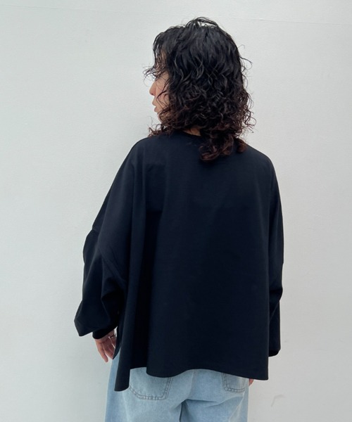 トップス Yhu y/m tシャツ ワイドショートカットトップス レディース