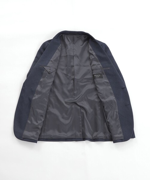 EPOCA UOMO ジャージー　ジャケット ネイビー 新品未使用 タグ付き エポカ ウォモ EPOCA UOMO 【セットアップ】別珍ストレッチ