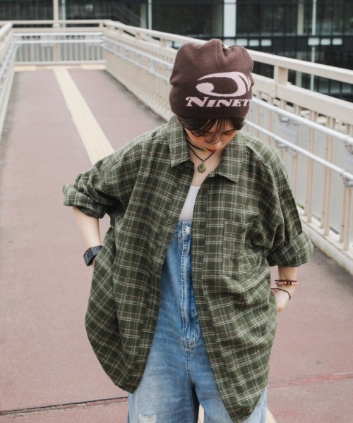 WudgeBoy ブラウス シャツ check shirt レディース メンズ