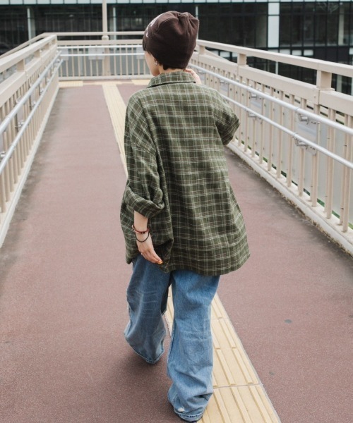 WudgeBoy ブラウス シャツ check shirt レディース メンズ