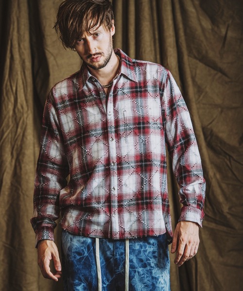 NO ID.（ノーアイディー） シャツ 「NO ID.」Check Big Shirt 
