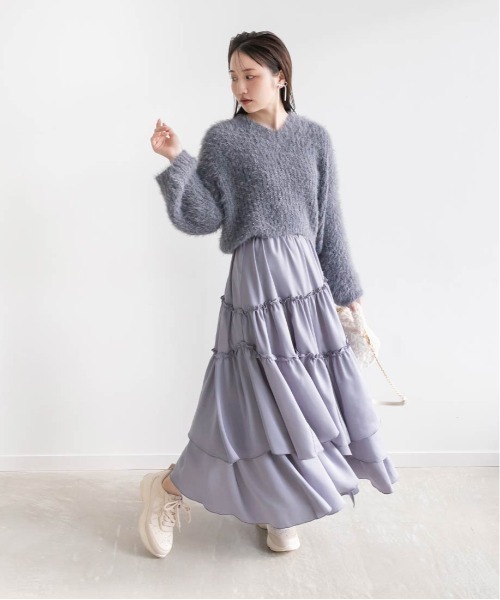 RANDA スニーカー モノグラム×ホットフィックスストーン