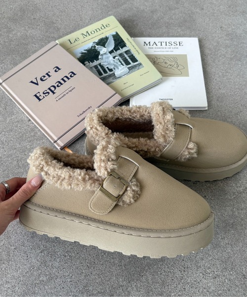 ブーツ ファーボアモカシンシューズ レディース : ZOZOTOWN Yahoo!店