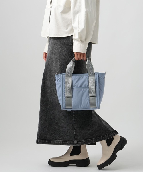 BAYFLOW（ベイフロー） トートバッグ 「ペットボトルも入る」ロゴ刺繍