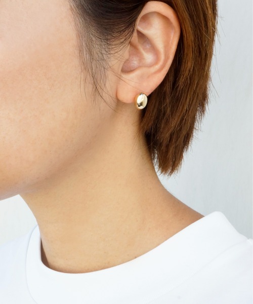 KU-CROISSANT｜【anq.】K10・ OneStoneピアス | Rakuten Fashion
