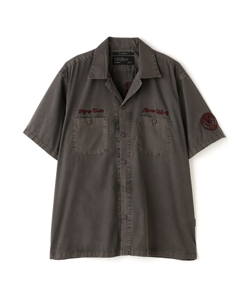 AVIREX シャツ FADED WORK SHIRT ”USAFA” / フェイド 半袖ワーク