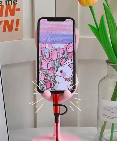 ammy. / エイミードット 」 ラビット スマホ スタンド : ZOZOTOWN