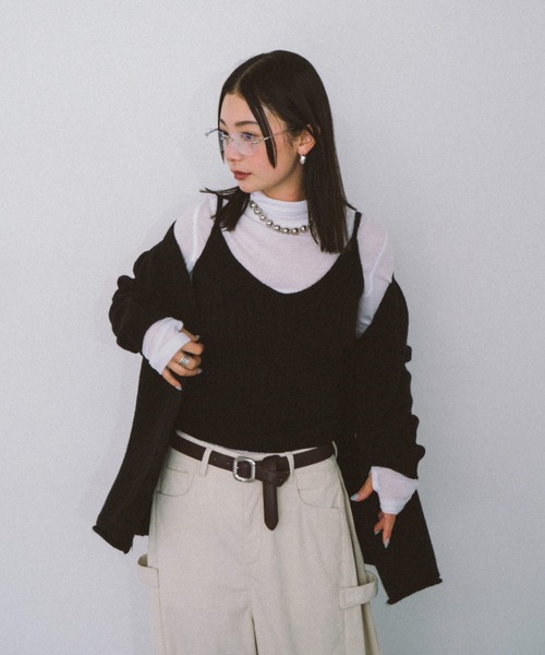 HANNE カーディガン アンサンブルニットカーディガン レディース