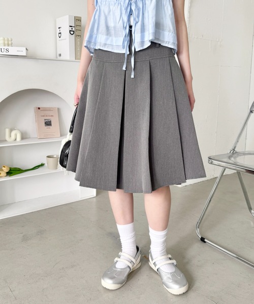 SOLLON. スカート ワイドプリーツミディ丈スカート : ZOZOTOWN