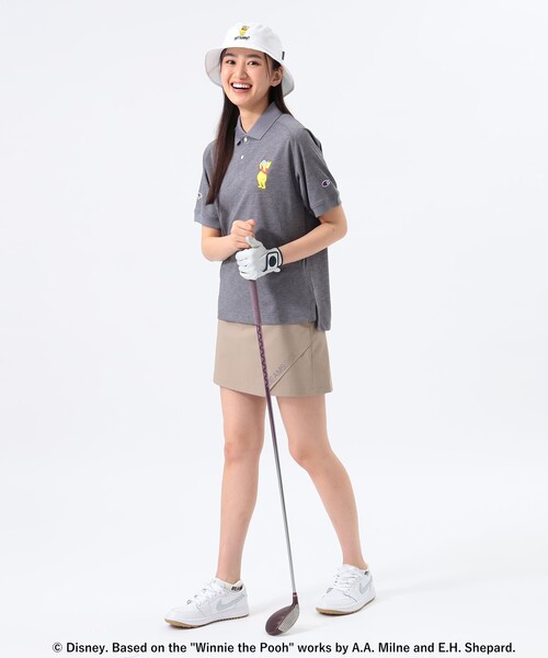 ポロシャツ ポロ 「別注」Champion / Disney / Winnie-the-Pooh ポロシャツ レディース Champion ポロシャツ ポロ 「別注」Champion / Disney Winnie