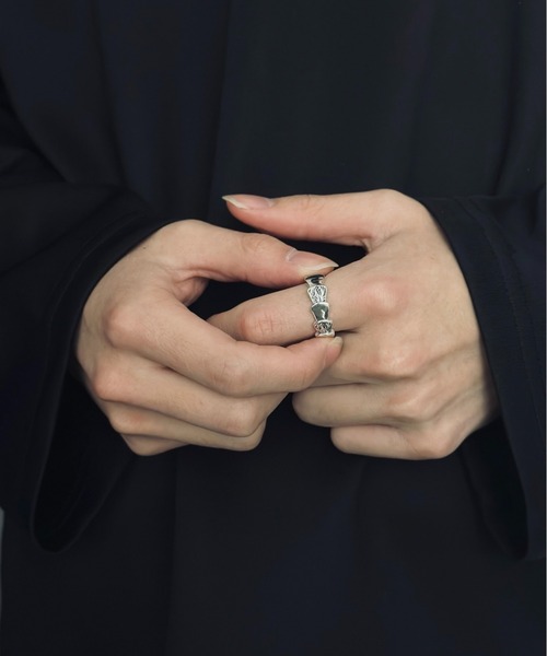 指輪・リング BLENDOFF Blade Ring Silver 925 KnBoB Engagement Rings for Him and Her, 925 Sterling Silver