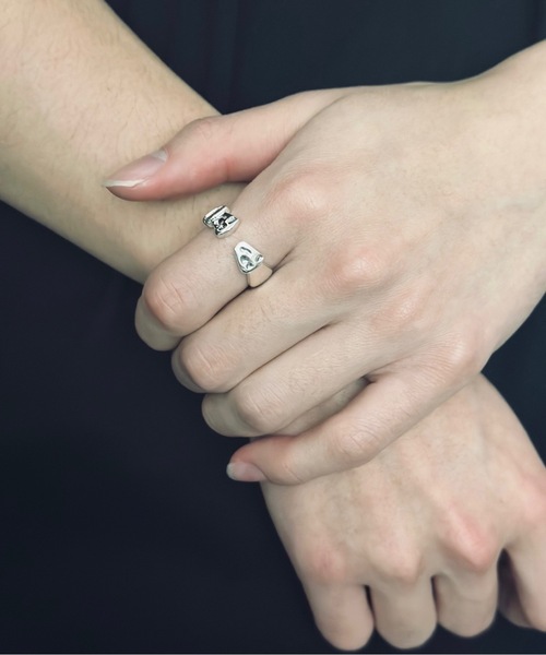 指輪・リング BLENDOFF Blade Ring Silver 925 KnBoB Engagement Rings for Him and Her, 925 Sterling Silver