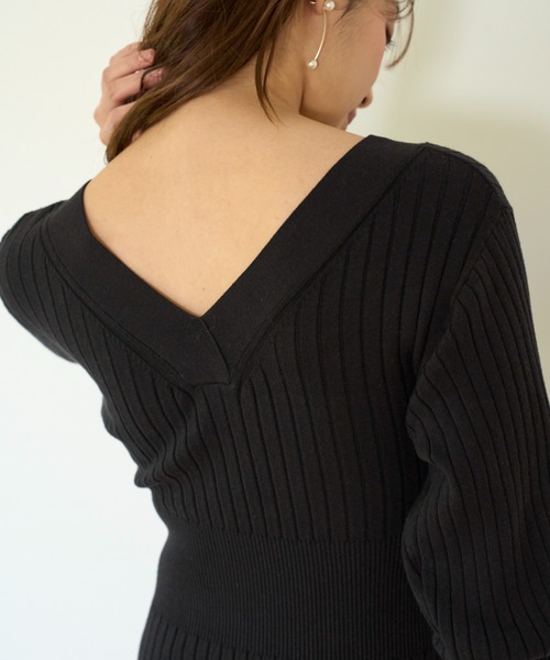 SNIDEL ワンピース フロントボタンニットワンピース : ZOZOTOWN