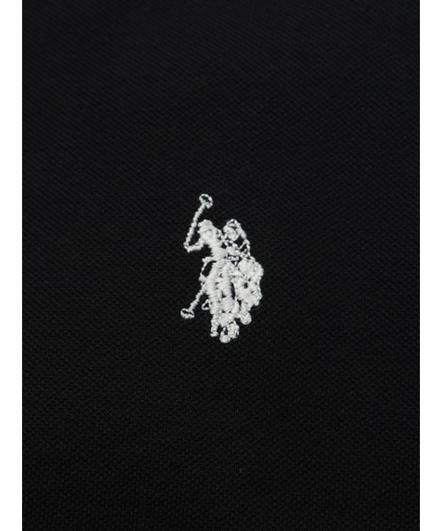 U.S. POLO ASSN.（ユーエスポロアッスン） ポロシャツ 鹿の子 ライン