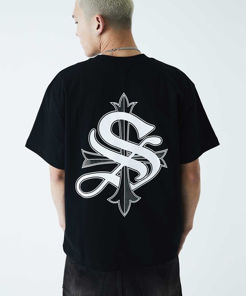 tシャツ SUPPLIER/サプライヤー/2-Tone Rhinestone Cross Tee レディース メンズ SUPPLIER tシャツ ティーシャツ｜2-Tone Rhinestone Cross Tee