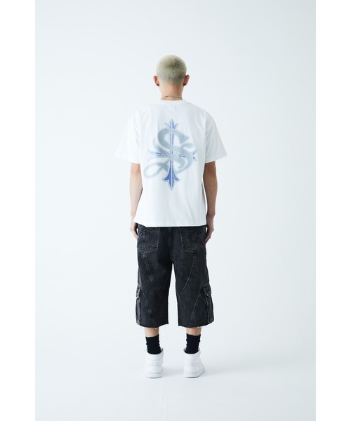 tシャツ SUPPLIER/サプライヤー/2-Tone Rhinestone Cross Tee レディース メンズ SUPPLIER tシャツ ティーシャツ｜2-Tone Rhinestone Cross Tee