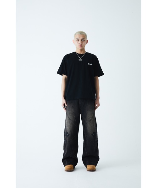 tシャツ SUPPLIER/サプライヤー/2-Tone Rhinestone Cross Tee レディース メンズ SUPPLIER/サプライヤー/2-Tone Rhinestone Cross Tee（Tシャツ