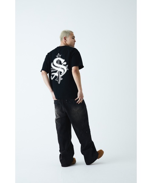 tシャツ SUPPLIER/サプライヤー/2-Tone Rhinestone Cross Tee レディース メンズ SUPPLIER tシャツ SUPPLIER/サプライヤー 2-Tone Rhinestone