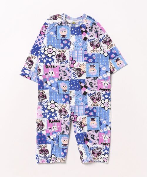 ヒステリックミニ　柄ロンパース MY FIRST HYSTERIC AmusementPark総柄2WAYALL（ロンパース