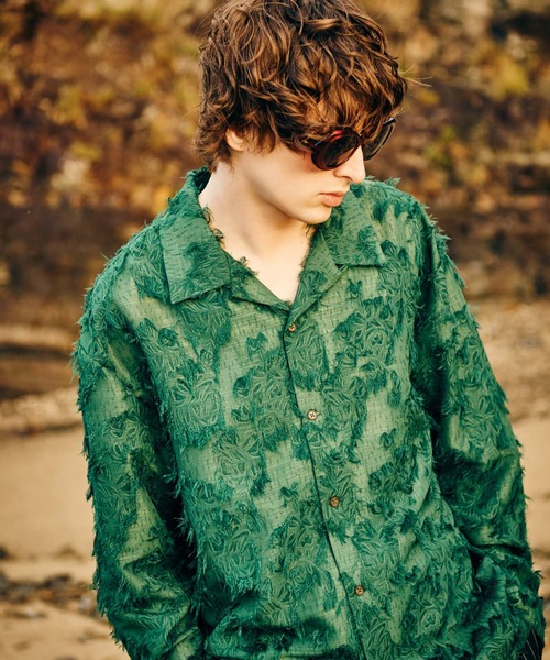 glamb（グラム） シャツ Fuzzy Scarf Shirt / ファジースカーフシャツ