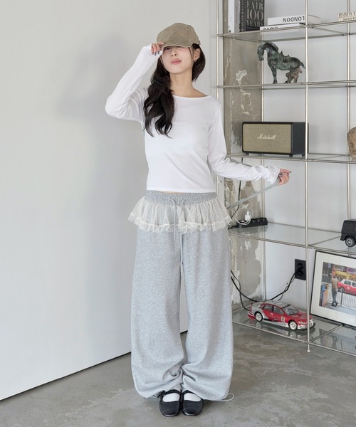 正規品　ジバンシー　グレー　スウェットスカート WOMEN/EC限定】膝丈ジャージー スカート 履き心地抜群 ご近所へ