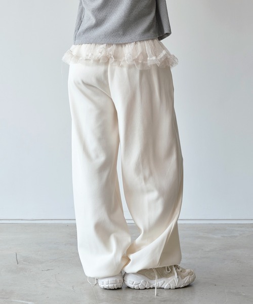 UNE MANSION スウェットパンツ ジャージ 裾ストリングレイヤード