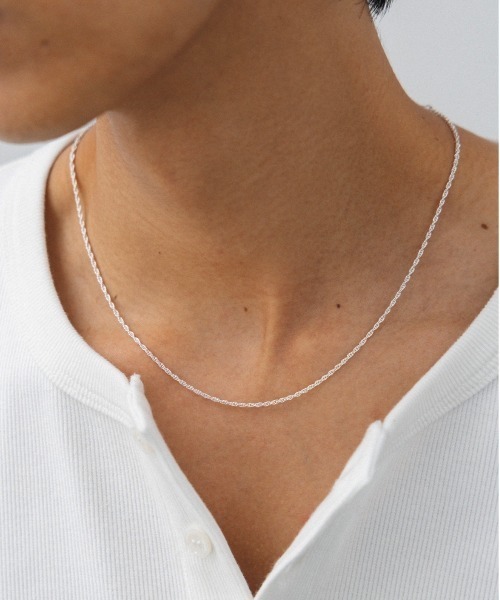 LURAKU シルバー ツイストチェーン ネックレス LURAKU ネックレス 「LURAKU」Silver925 Short Necklace / シルバー925