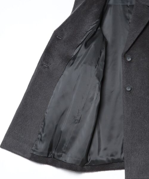 Demi-Luxe BEAMS ダブルブレストチェスターコート グレー系　36 Demi-Luxe BEAMS ダブルブレストチェスターコート グレー系 36