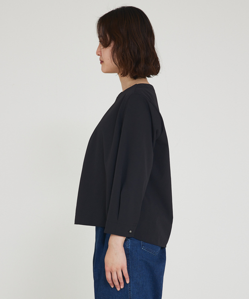 qualite / カリテ 2WAYストレッチタックブラウス 2WAYストレッチタックブラウス｜qualite / カリテ