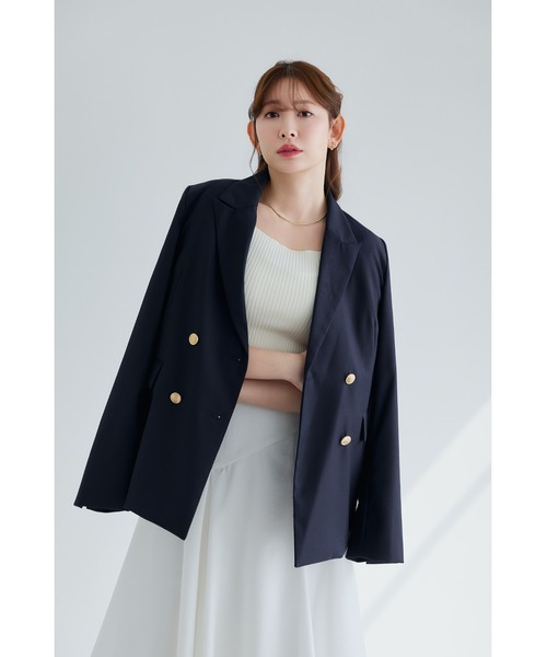 Her lip to ジャケット テーラードジャケット Trois Gold Button