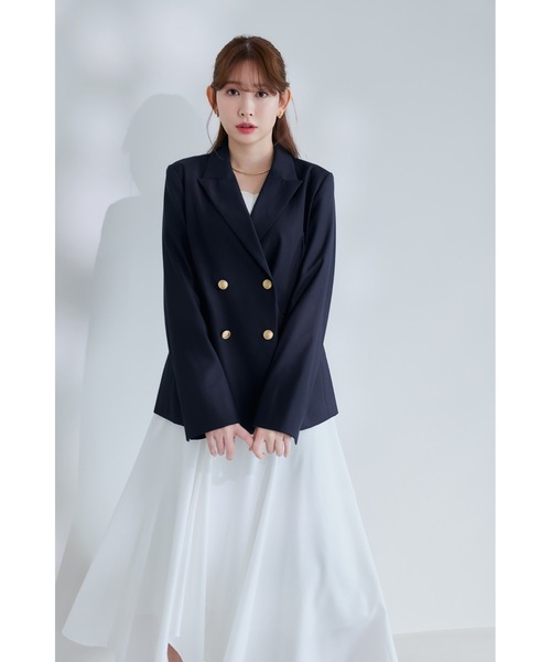 Her lip to ジャケット テーラードジャケット Trois Gold Button
